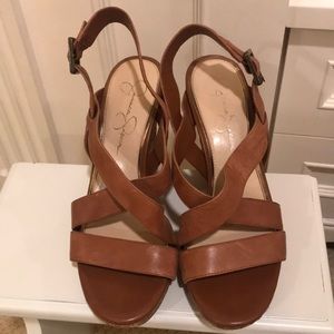 Jessica Simpson Brown Wedges